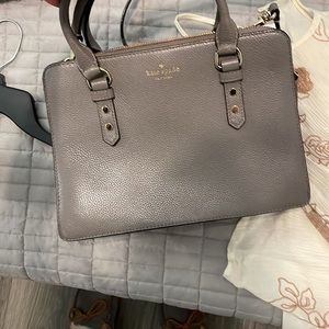 Grey Kate spade purse and wallet
